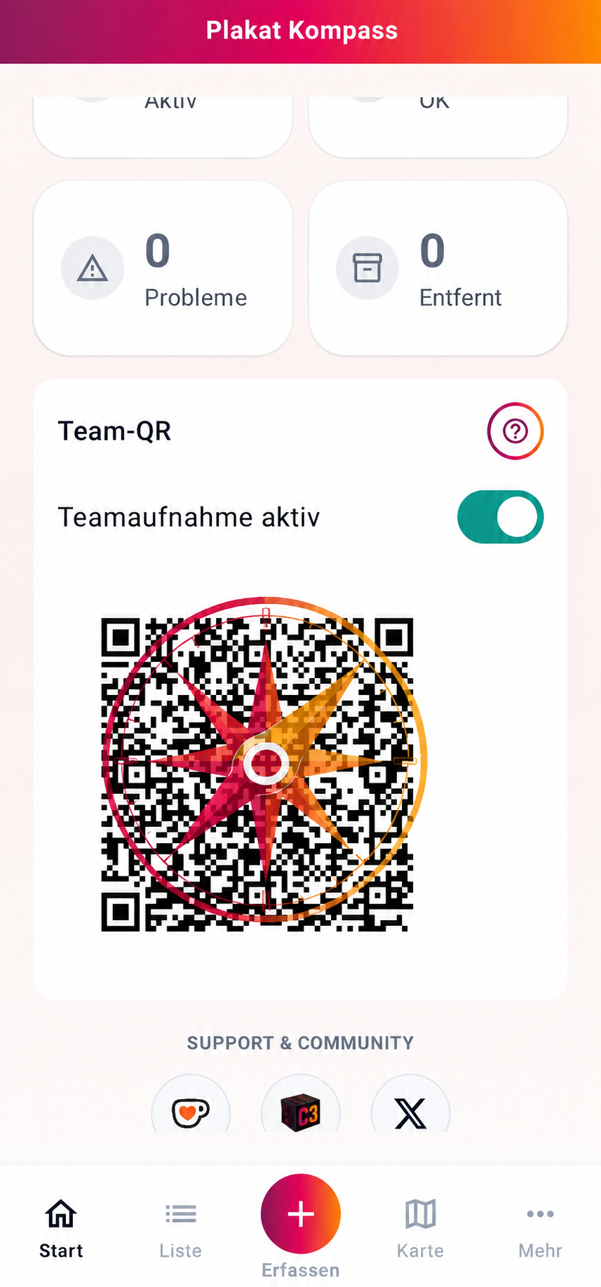 Team einrichten